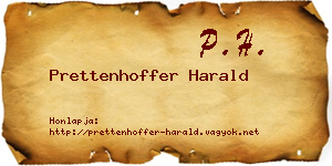 Prettenhoffer Harald névjegykártya